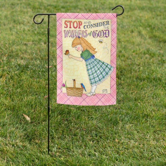 Consider the Wonders of God Garden Flag (In SItu)