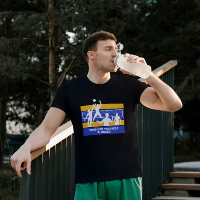 Consider Yourself Blocked Funny Volleyball T-Shirt (Creator Uploaded)