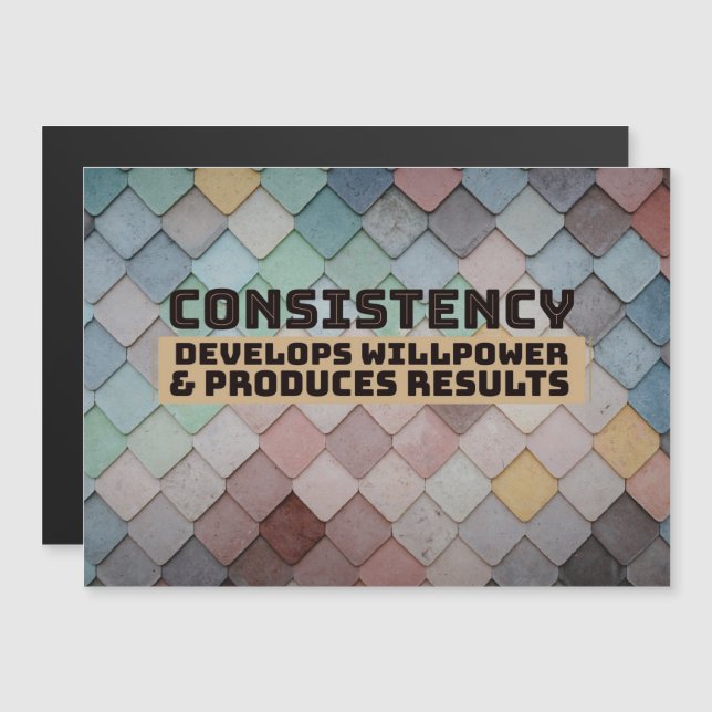 Consistency Develops Willpower Magnetic Invitation (Front/Back)