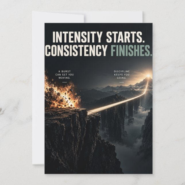 Consistency Finishes Note Card (Front)