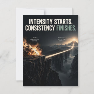 Consistency Finishes Thank You Card