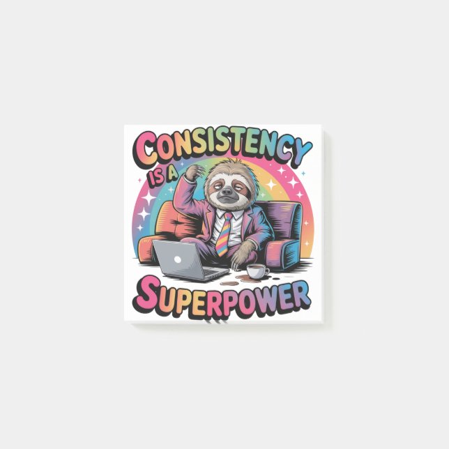 Consistency Is A Superpower Post-it Notes (Front)
