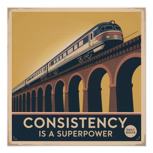 Consistency Is A Superpower Poster (Front)