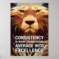 Consistency Lion Motivational Quotes
