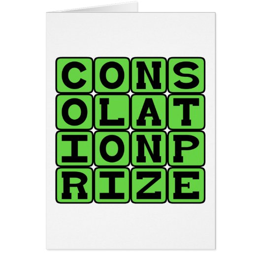 Consolation Prize, Runner-Up Gift Cards (Front)