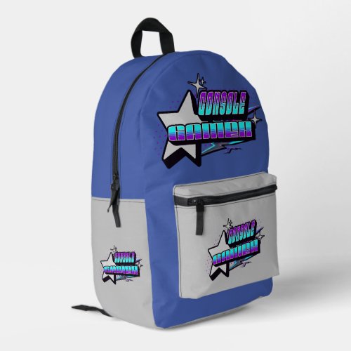 CONSOLE GAMER Y2K STYLE PRINTED BACKPACK