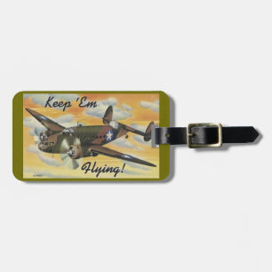 Consolidated B-24 Liberator World War II Vintage Luggage Tag