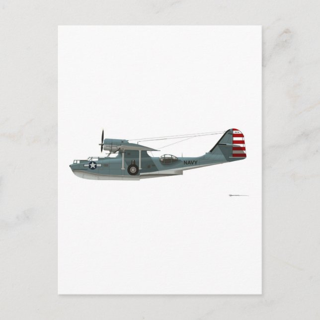 Consolidated PBY-5A Catalina Postcard (Front)