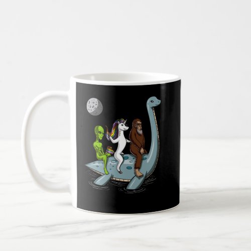 Conspiracy Bigfoot Loch Ness Monster Water Ski Coffee Mug