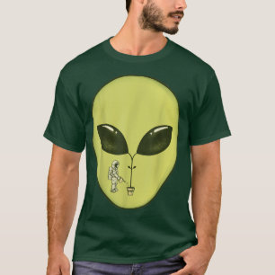 Conspiracy Growth Cartoon Humor Avocado Astronaut T-Shirt