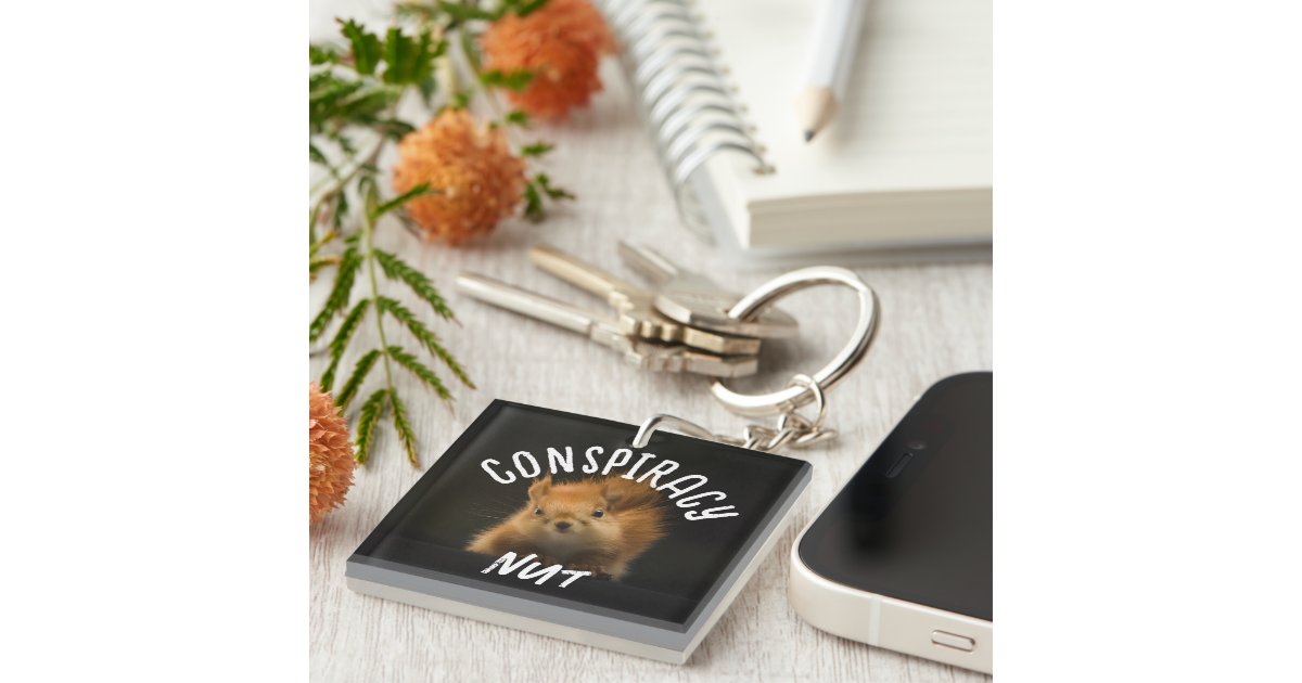 Nut Keychain Conspiracy Nut Keychain | Zazzle