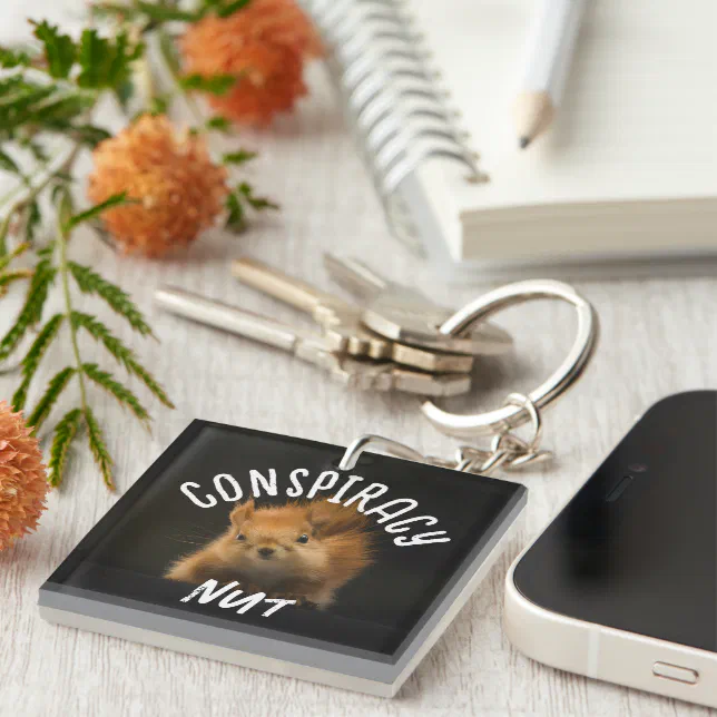 Nut Keychain Conspiracy Nut Keychain | Zazzle