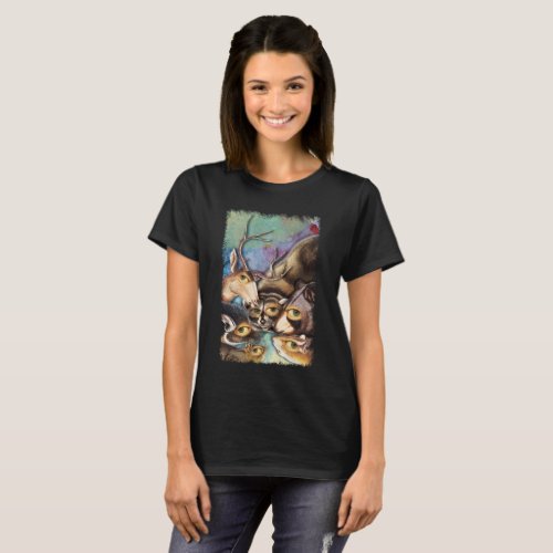 Conspiracy of the forest animals T_Shirt