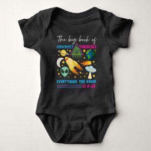 Conspiracy Theorie flat earth UFO Alien Astronomy Baby Bodysuit