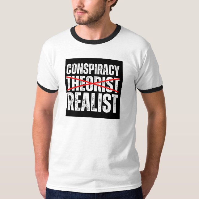 Conspiracy Theorist Funny T-Shirt (Front)