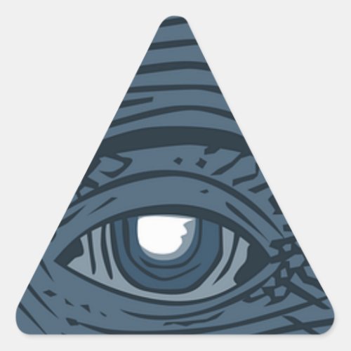 Conspiracy Theorist Illuminati Pyramid Eye Triangle Sticker