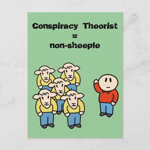 Conspiracy Theorist  non_sheeple Postcard