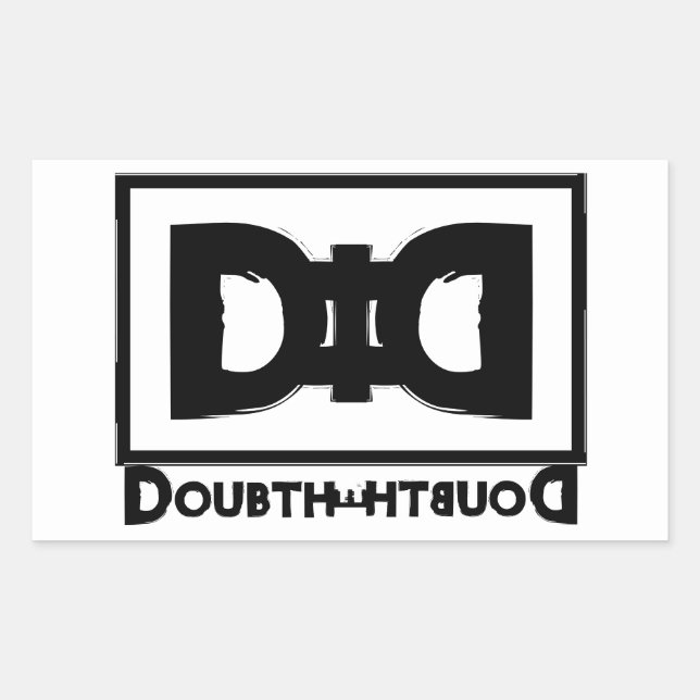 Conspiracy theory mockery motto: Doubt The Doubt   Rectangular Sticker (Front)