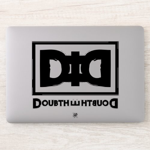 Conspiracy theory mockery motto Doubt The Doubt Sticker
