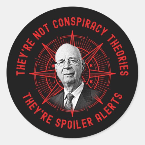 Conspiracy Theory The Great Reset Conservative Classic Round Sticker