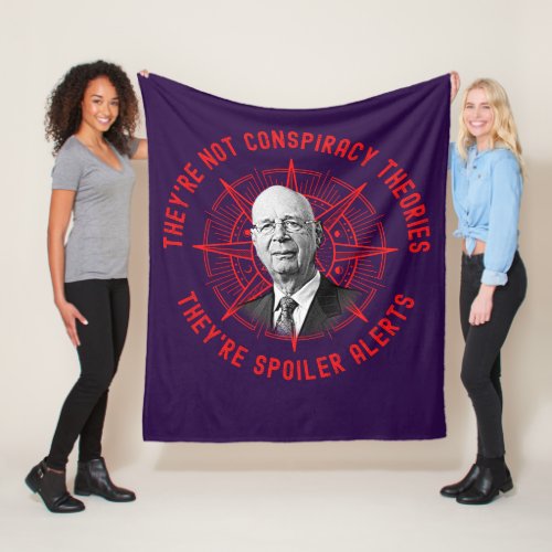 Conspiracy Theory The Great Reset Conservative Fleece Blanket