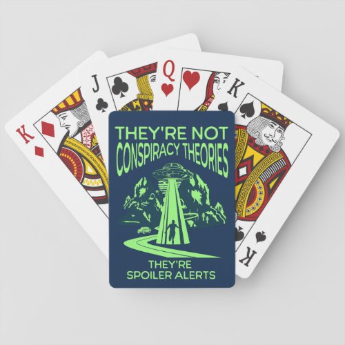 Conspiracy Theory UFO UAP Alien Disclosure Playing Cards