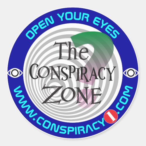 Conspiracy Zone Sticker dark