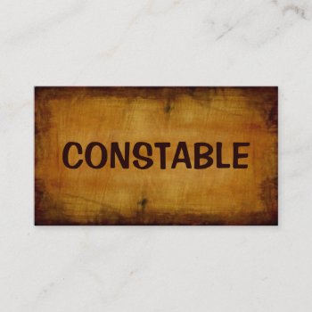 Constable Antique Business Card by businessCardsRUs at Zazzle
