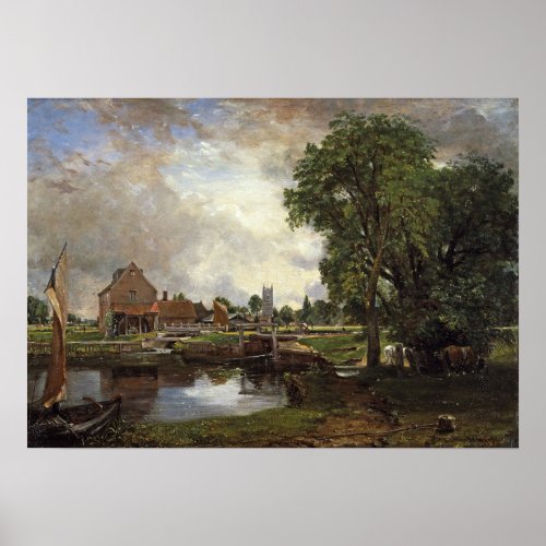 Constable _ Dedham Lock And Mill 1820 Poster