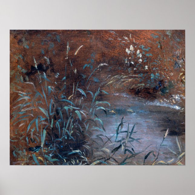 Constable - Rushes By A Pool Poster (Front)