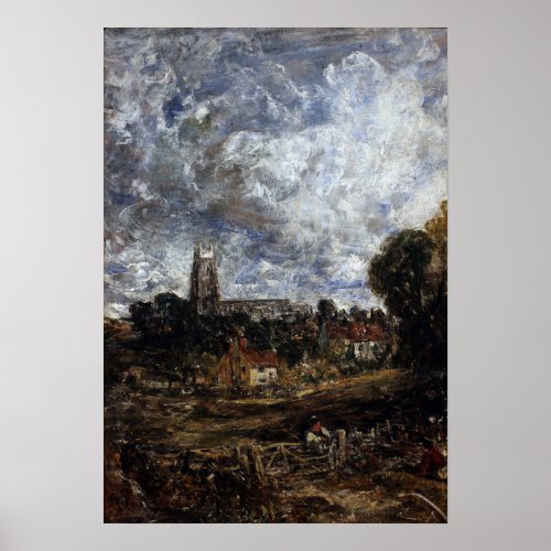 Constable _ Stoke_By_Nayland 1836 Poster