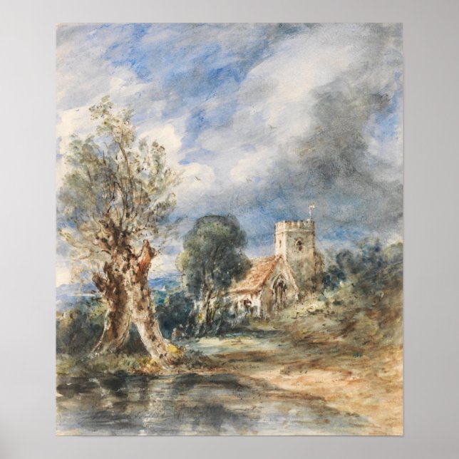 Constable - Stoke Poges Church Poster (Front)