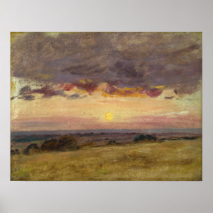 Constable - Summer Evening With Storm Clouds Poster