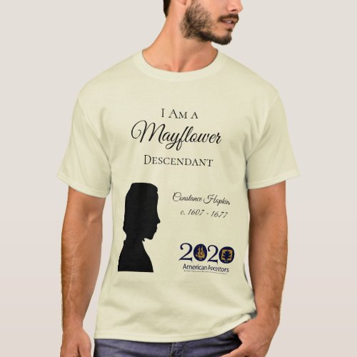 Constance Hopkins Mayflower Mens T_Shirt