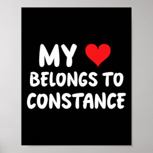 Constance - My Heart Belongs To Constance - Love Poster