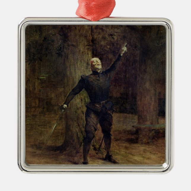 Constant Coquelin  as Cyrano de Bergerac Metal Ornament (Front)