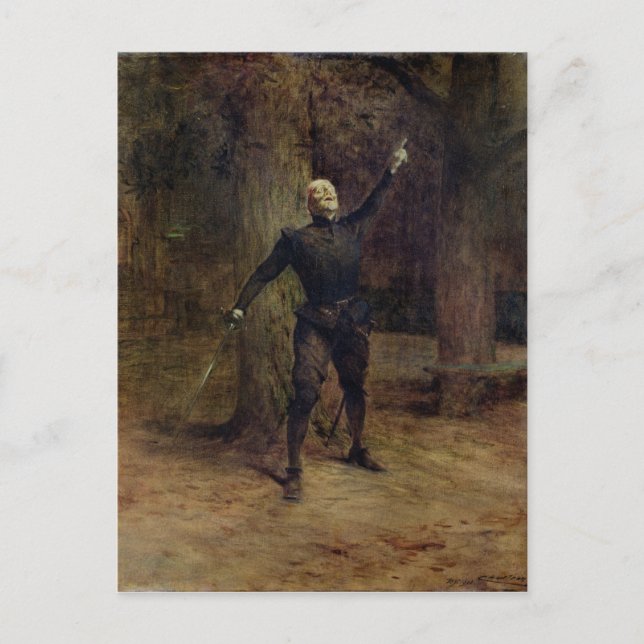 Constant Coquelin  as Cyrano de Bergerac Postcard (Front)