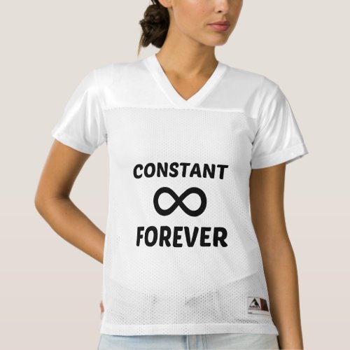 Constant forever womens football jersey