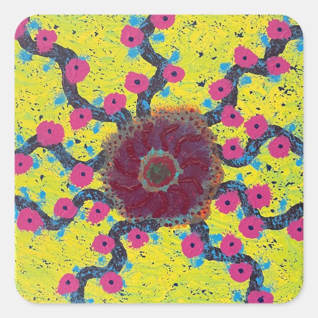 Constant Observer Square Sticker (Front)