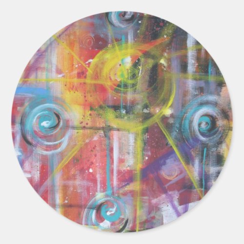 Constant Velocity 4 Classic Round Sticker