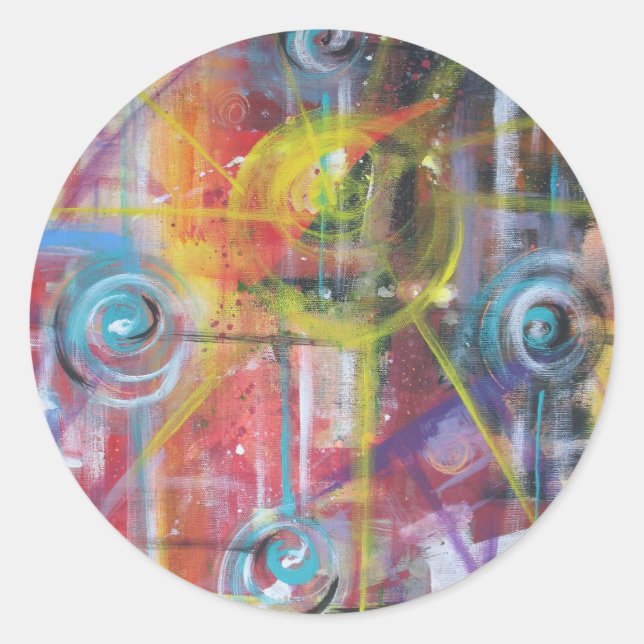 Constant Velocity 4 Classic Round Sticker (Front)