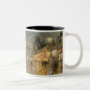 Constantin Korovin: Cafe La Marine, Paris Two-Tone Coffee Mug