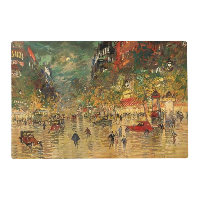 Constantin Korovin: Paris at Night Placemat (Front)