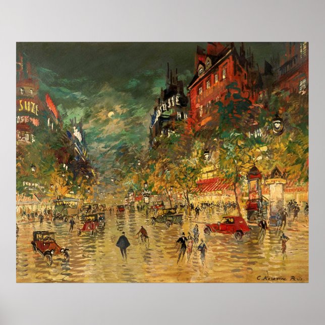 Constantin Korovin: Paris at Night Poster (Front)
