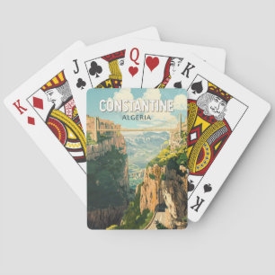 Constantine Algeria Travel Art Vintage Poker Cards