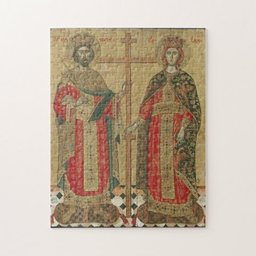 Constantine and Helen by Emmanuel Tzanes Jigsaw Puzzle