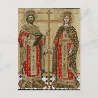 Constantine and Helen by Emmanuel Tzanes Postcard