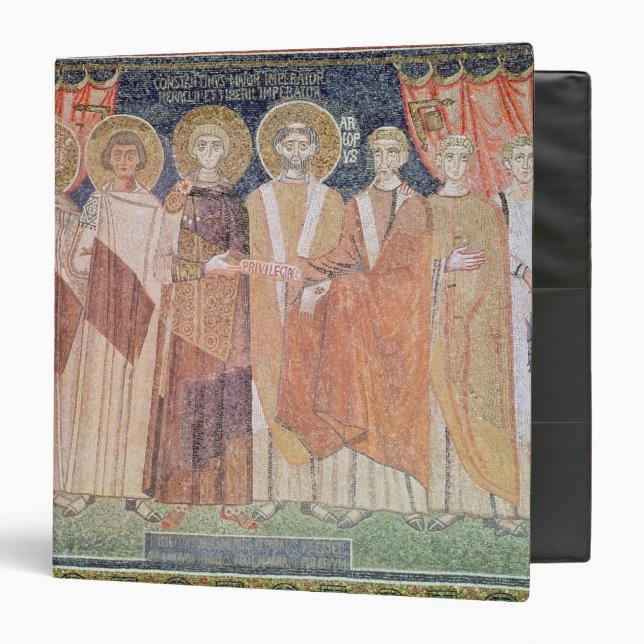 Constantine IV granting Bishop privileges Binder (Front/Inside)
