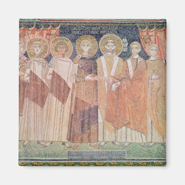 Constantine IV granting Bishop privileges Magnet (Front)