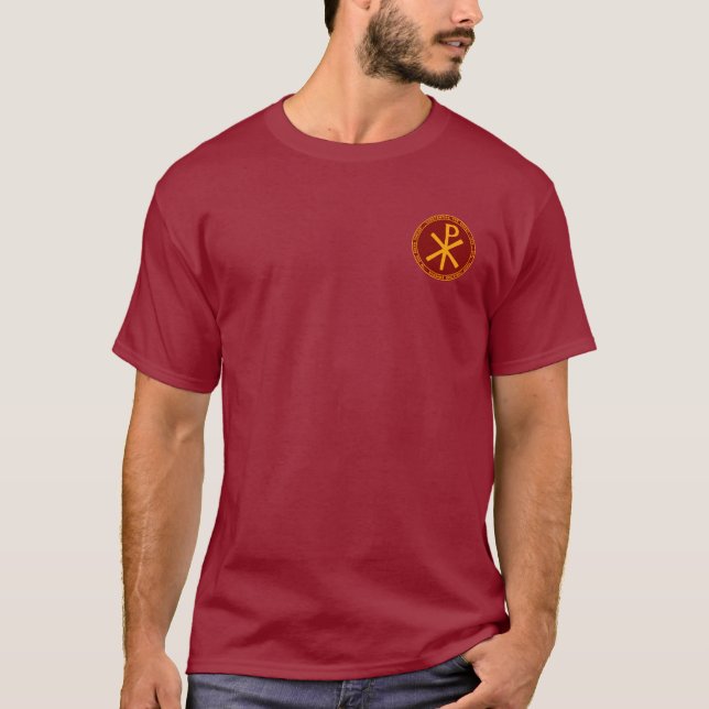 Constantine the Great Maroon & Gold Seal Shirt (Front)